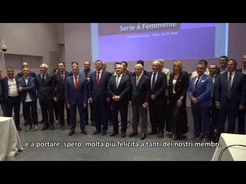 Incontro LEGA - FIVB - CEV - FIPAV | Assemblea Generale 25/09/2018 Lega Volley Femminile