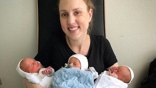 Mother Carrying Triplets Gives Birth To Healthy Babies