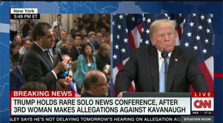 Trump'ın basın toplantısında ilginç anlar