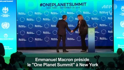 Emmanuel Macron préside le "One Planet Summit" à New York