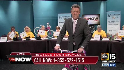 Phone bank open for Recycle Your Bicycle donations!