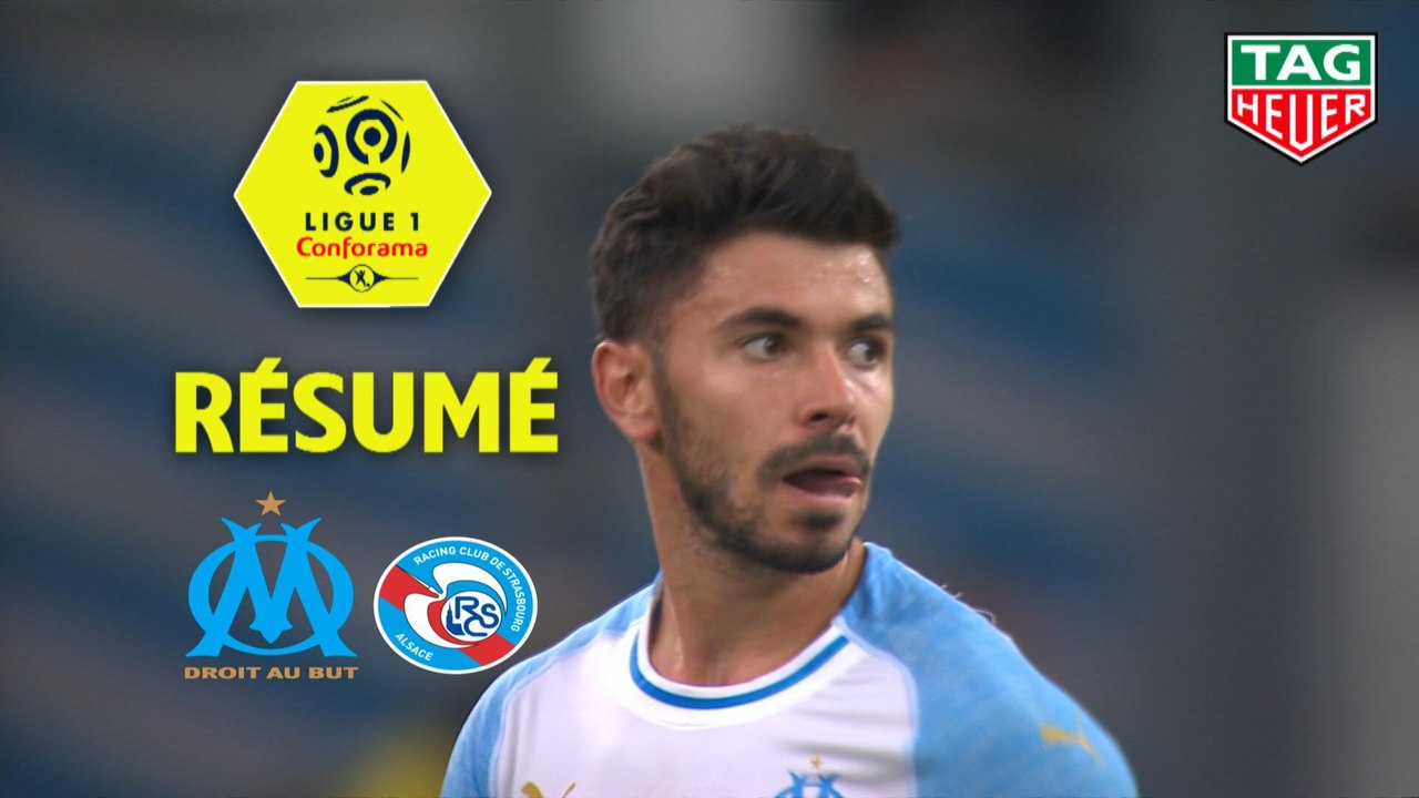 Olympique de Marseille - RC Strasbourg Alsace (3-2)  - Résumé - (OM-RCSA) / 2018-19