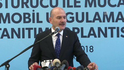 Bakan Soylu: '(Uyuşturucu ile mücadele mobil uygulaması) Milli bir yazılımdır' - ANKARA