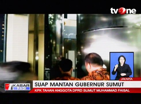 KPK Tahan Anggota DPRD Sumut Muhammad Faisal