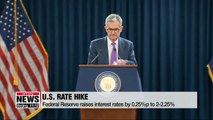 U.S. Federal Reserve raises interest rates by 0.25%p, forecasts optimistic outlook for U.S. economy