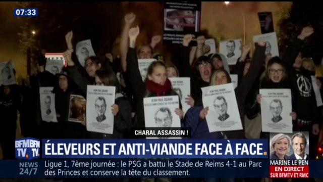 Face à face tendu entre défenseurs de la cause animale et éleveurs
