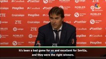 Lopetegui laments bad night as Real Madrid thumped at Sevilla