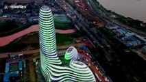 Flashy new building in southern Chinese city mocked by netizens as 'phallic-shaped'