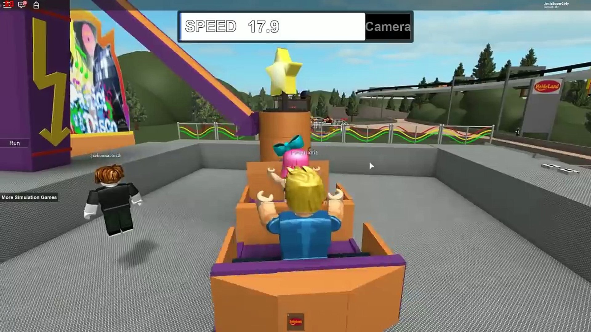 Roblox Going To The Theme Park Video Dailymotion - jenissupergirly roblox account