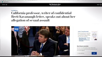 First woman to accuse Kavanaugh of assault faces backlash