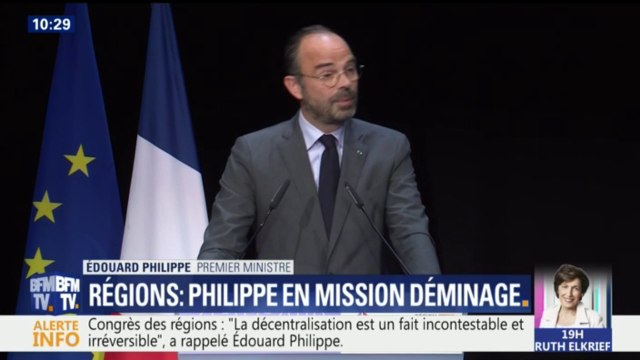 Congrès des régions: Je ne nie pas nos désaccords , assure Édouard Philippe