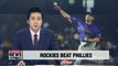S. Korean pitcher Oh Seung-hwan helps Colorado Rockies beat Philadelphia Phillies 14-0