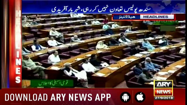 Headlines ARYNews 1400 27th September 2018