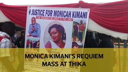 Monica Kimani's requiem mass at Thika