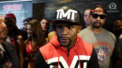 Mayweather on why he hasn't trash talked Pacquiao