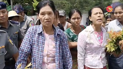 လမ္​းတံတား ဥပ​ေဒျဖင္​့ တရားစြဲခံရေသာ ေအာင္သေျပေက်းရြာ ေဒသခံမ်ားကို အာမခံပယ္​ခ် (႐ုုပ္/သံ)