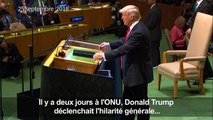 Trump s'explique après les rires aux Nations unies