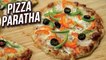 Pizza Paratha Recipe - How To Make Veg Cheese Pizza Paratha - Easy Snack Recipe - Ruchi