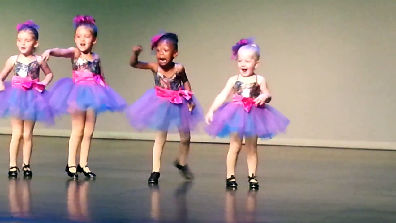 Adorable tiny tap dancer steals the show at recital