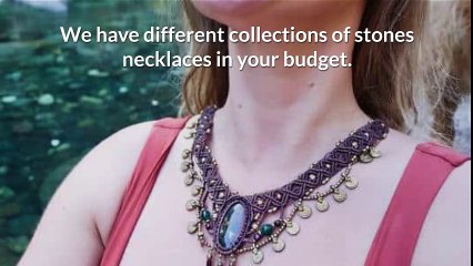 Beautiful Macrame Stone Necklace | Earth Cultured