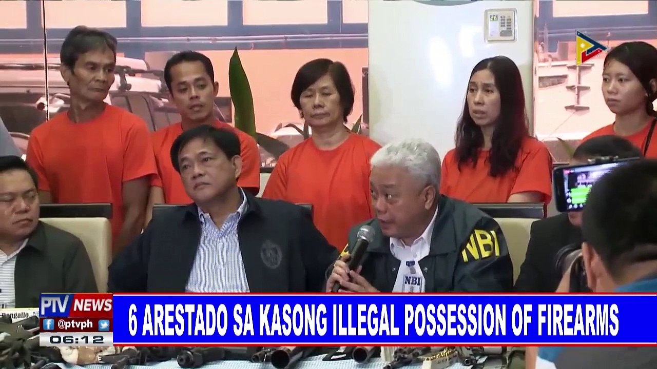 Anim na arestado sa kasong illegal possession of firearms