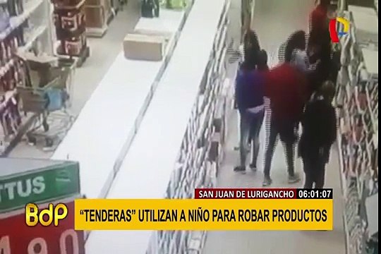 San juan de Lurigancho: capturan a integrante de banda de “tenderas” que usan a menor para robar