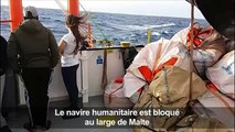 L'Aquarius toujours en mer en attendant d'accoster à Malte
