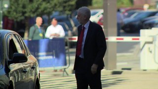 Jeremy Corbyn and Keir Starmer arrive in Brussels