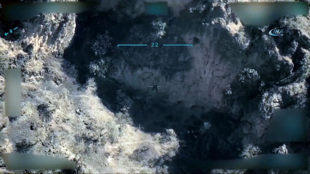 Irak'ın kuzeyine hava harekatı düzenlenerek terör inleri imha edildi