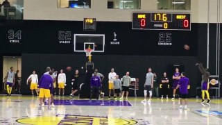 LeBron James First Lakers Practice