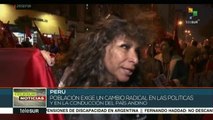 Peruanos vuelven a las calles para exigir 
