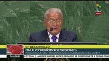 El Salvador pide a la ONU fondos para atender daños climáticos