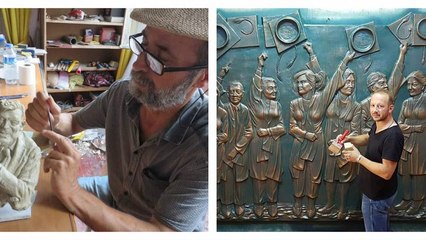 Trabzonlu heykeltıraşlar dinozor heykellerine tepkili: Lazım olsaydı biz yapardık