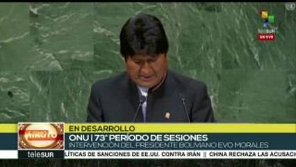 Evo Morales denuncia 3 amenazas de la humanidad ante la ONU