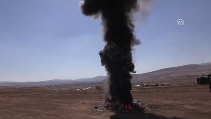 Ahmed-i Hani Havalimanı'nda Yangın Tatbikatı