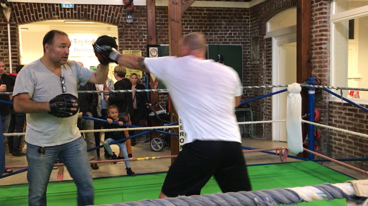 Honfleur. Entraînement au ring honfleurais avec Christophe Tiozzo