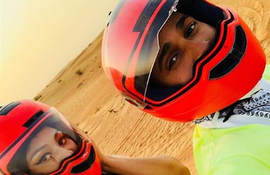 Nicki Minaj and Lewis Hamilton fuel dating rumours with bike ride photos
