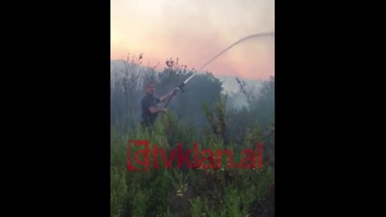 Zjarr i madh ne Synej te Kavajes