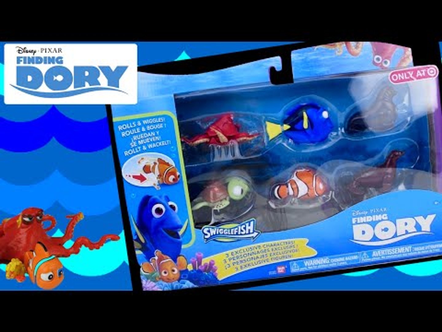 Disney Pixar Dory Swigglefish 3 Finding nel 1 Play Set per bambini 