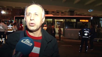 Mecidiyeköy’de özel halk otobüsü ile otomobil çarpıştı