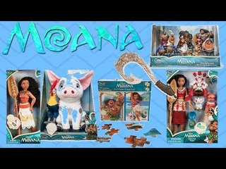 Moana Toy Haul Mania Unboxing New 2016 Disney Movie Figures