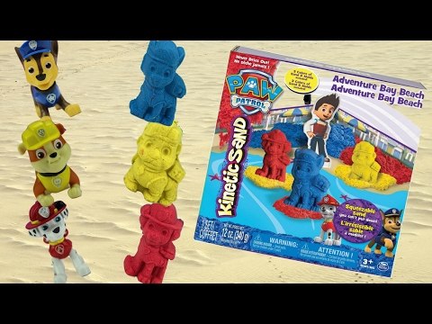 Kinetic Sand DIY Paw Patrol LEARN COLORS How to Make Colour Sand Toys