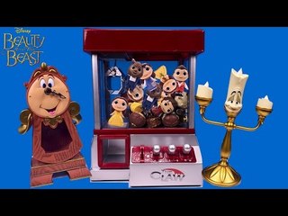 Beauty and the Beast Toy Characters Claw Machine Game for NEW Disney Kids Movie