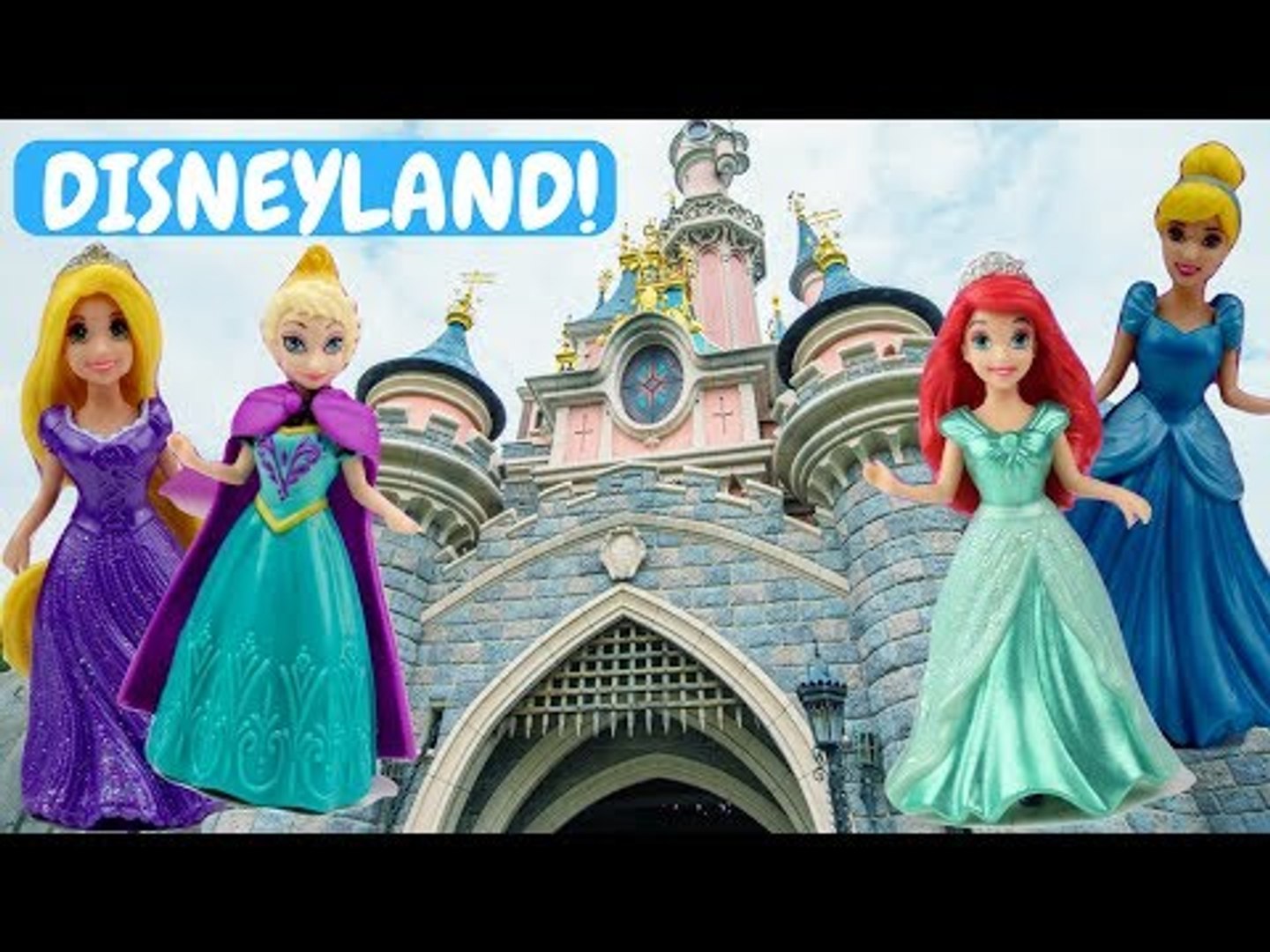 MagiClip Princess Toys Belle Tiana Rapunzel Cinderella & Anna go to  Disneyland