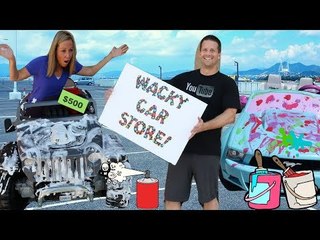 Crazy and Wacky Car Stores Compete for Customers