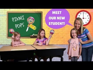 New Kid at FAKE Toy School with Addy Maya & Avery !!!