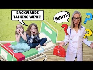 Addy and Maya Talk Backwards at the Toy Doctor
