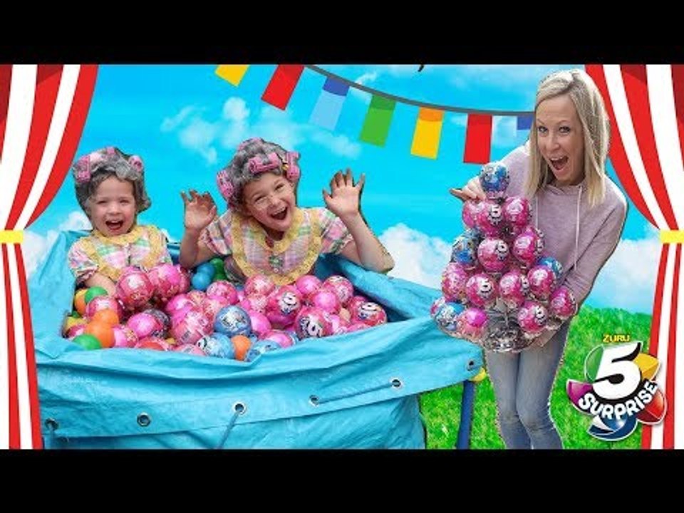 Super Cool Carnival Silly Kids Get TONS of 5 Surprise Toys!!!