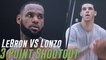 LeBron James & Lonzo Ball Have 3-Point Shooting Contest Before Flipping Out On Reporter