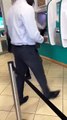 Woman Wearing Her Panties Down In An ATM